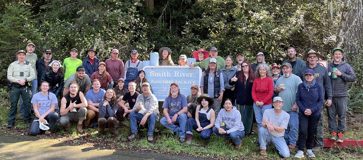 Fans and supporters in Gold Beach Oregon welcome and appreciate Senator Wyden and Congresswoman Hoyle on July 29 for their work to protect the rivers of America’s Wild Rivers Coast.